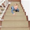 BOYIFEIJIE Set 15 Tappetini Antiscivolo Autoadesivi per Scale Interni, Riutilizzabili, Tagliabili per Gradini in Legno, Ideali per Bambini, Anziani e Animali Domestici
