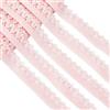 GORGECRAFT 20 Metro di Bordo per Lingerie Elastico 13mm di Larghezza Bordi in Pizzo Elasticizzato Rifinitura Fettuccia in Cordoncino di Pizzo all'Uncinetto per Cucito Confezioni Regalo Roso