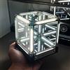 Vastarry Infinity Hyper Cube Luce LED con Interruttore di Controllo a Un Tocco, Effetto Luce Senza Fine, Design Minimalista, a Batteria, Luce Notturna a Lunga Durata