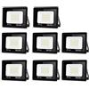 Blivrig 【8pack】faretto led da esterno,Blivrig 30W faretti led esterno,3000LM Fari di sicurezza Bianco Freddo 6000K,Lampada Luce Potente,faro led Impermeabile IP66,per Giardino,garage,patio,strade