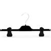 Kiroplast Grucce per Pantaloni Pinze Stampelle Salvaspazio Appendini Plastica Pinza Clip Gonne Appendini Gonne Grucce 36 cm (40, Nero)
