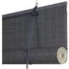 STORESDECO Tenda a Rullo in Bambù con Listelli 8 mm STORESDECO Persiana Naturale Avvolgibile per Porte e Finestre Privacy Protezione Solare Finitura Opaca Grigio 90x175 cm (larghezza x altezza)