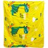 NTEVXZ Trapunta estiva per bambini, con aria condizionata, coperta rinfrescante dinosauri gialli, morbida, 110 x 150 cm