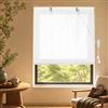 HOMEDEMO PE Tenda a rullo per Interni e Esterni, effetto bambù, Impermeabile, Protezione UV e Privacy, Tende Oscurante per Balconi e Terrazze, veneziane di Ventilazione, Bianco crema, 80x160cm