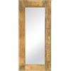 vidaXL Legno Massello di Mango Specchio Rustico Specchiera Decorativa per Casa