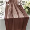 HiBeauty PRO Runner da Tavolo in Chiffon Caffè, 70 x 300 cm, 1 Pezzo, Runner da Tavolo in Tessuto per Decorazione da Tavolo, Decorazioni da Matrimonio, Decorazioni da Tavolo per Compleanni, Baby Shower