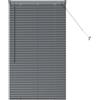 vidaXL Tendaggi a Veneziana Grigio Scuro 130 x 80 cm Alluminio, Tende a riquadro in Alluminio, Regolabili per Interni, per Controllo Luce e Privacy, perfette per la casa e L'Ufficio