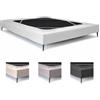 textil-home Textilhome Copri Sommier Elastico per Letto Singolo 90x200 cm - Vestiletto Moderno per Base Letto e Giroletto - Tessuto Stretch Resistente e Facile da Mettere. Bianco