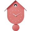 I-TOTAL® - Orologio a Cucù Colorato da Parete con Uccellino - Design Moderno, Orologio Decorativo per Casa, Cucina e Cameretta (ARANCIONE)