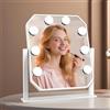 Aourow Hollywood Specchio con 8 Luci a LED, Girevole a 360°, 3 Temperature di Colore Regolabili (3000 K/4000 K/6000 K), Specchio da Toeletta, Controllo Touch, Dimmerabile, Tipo C