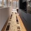 Floordirekt Tappeto passatoia Navona per cucina, corridoio e soggiorno, tappeto con passanti sottili, antiscivolo e antistatico, tappeto per corridoio, passatoia (beige, 80 x 200 cm)