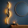 Arcadia Applique da Parete Interno LED 60 cm 16W 2200 Lumen 4500K Luce Naturale - Lampada da Muro Moderna per Soggiorno, Bagno, Cucina, Camera da Letto e Corridoio - Modello Penelope (Nero - 1 Unità)