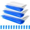 YITYDaMai 12 Pz Sacchi Sottovuoto da Viaggio, Sacchetti Sottovuoto Valigia, Sacchetti Buste di Compressione Vestiti da Viaggio Salvaspazio per Valigia, Pompa Senza Bisogno (3 Misure)
