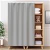 YSPZDQ Tendina Sottolavello Cucina Senza Foratura, Tenda Cucina Antipolvere & Autoadesiva, Petto Corto Tendine Oscuranti con Binari Scorrevoli per Cucina, Bagno, Armadio(Gray-a,70 x 90 cm)