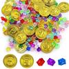 TENG-store GETRICH - Set di 260 monete d'oro per bambini e 60 monete d'oro per bambini e bambini