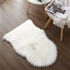 Cumay Faux pelliccia di agnello di pecora tappeto,Pelliccia sintetica Tappeto vello di pecora - Dimensioni:60 x 90 cm (Bianco)