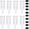 CHENKEE Fermentazione Airlocks, 8 Pezzi Set di d'Aria Serrature in Plastica Guarnizioni Fermentazione Birra Artigianale Gorgogliatore con 10 Rondelle in Silicone per Conservare la Birra Fatta in Casa