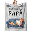 Giftasy Regalo Papà, Regalo Papa Compleanno - Coperta del Dolce Gatto