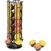 SYSYLY Porta Capsule Caffe per 24 Capsule Dolce Gusto, Supporti per Cialde Dolce Gusto, Capsule Dispenser, Portacapsule per macchine da caffè, Porta Girevole per Rack Pod, Fondo Antiscivolo,Nero