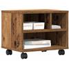 vidaXL Supporto per Stampante Legno Vecchio 41 x 32 x 33.5 cm, Scrivania, Porta Stampante Moderna, in Legno, Design Salvaspazio, Multifunzionale e Pratica