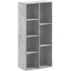vidaXL Libreria Grigio Cemento 50x25x105 cm in Legno Multistrato, scaffale per Libri, scaffale, scaffale Contenitore, armadietto portaoggetti