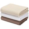 Jennice House Set di 3 strofinacci da cucina in cotone a nido d'ape, ultra morbidi e assorbenti, di grandi dimensioni, set da 3 (beige set)