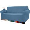 Granbest - Copridivano altamente elasticizzato, moderno, jacquard, per soggiorno, funge da protezione per cani e animali domestici (3 posti, azzurro)