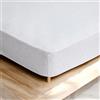 Caleffi Coprimaterasso Caleffi Buonanotte in Spugna Jersey Cotone e Poliestere - Tessuto Jacquard con Bordi Elasticizzati - Singolo, Piazza e Mezza, Matrimoniale (Singolo)