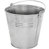 KOTARBAU® Secchio Metallo - Acciaio Zincato - 10 L - Argento - Secchio Muratore - per Cenere - Acqua