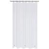 Mrs Awesome Tenda da doccia con 3 magneti, 121,9 x 182,9 cm, PEVA 8 G, in plastica PEVA spessa e resistente, impermeabile, 122 x 182 cm, trasparente