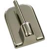 Gardinia Ganci Adesivi per Asta di Ancoraggio, Altezza 11 mm, in ABS Cromato, 4 pz, unità