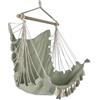 Home ESPRIT Sedia da giardino verde cotone legno 100 x 50 x 135 cm