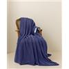 Good Nite Coperta Pile Singolo 150 * 200 cm - Coperta Plaid Super Morbida, Calda Invernale, per Plaid Divano, Copriletto, Blu Navy
