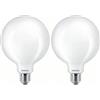 Philips LED Lampadina Globo 10.5W E27 Luce Bianca Calda (Confezione da 2)