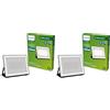 Philips Lois, Proiettore da esterno, 50 W, 3000 K, Nero (Confezione da 2)