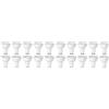 Amazon Basics Lampadina LED GU10, 5.5W (equivalenti a 50W), Luce Bianca Calda, Dimmerabile- Confezione da 20, reflector, plastic