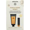 Apivita Cofanetto regalo HUGS & KISSES HONEY con Crema Mani Idratante al Miele 50 ml + Balsamo Labbra con Miele 4,4 g