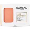 L'Oreal Paris L'Oréal Paris Rouge Polvere con specchio integrato e pennello per pelli mature, Age Perfect Satin Rouge, n. 110 - Albicocco/Peach, 1 x 5 g