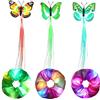 URAQT Scrunchies LED, 6PCS Fasce Elastiche, con Trecce in fibra ottica, Capelli Luminosi Supporto per Donna Copricapo, per Moda Accessori di Capelli al Neon Halloween Natale Compleanno