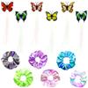 URAQT Scrunchies LED, 12PCS Fasce Elastiche, con Trecce in fibra ottica, Capelli Luminosi Supporto per Donna Copricapo, per Moda Accessori di Capelli al Neon Halloween Natale Compleanno