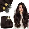 RUNATURE Nano Ring Extension Capelli Veri Marrone Scuro 30cm 40g 50s #2