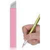 Atomus Pink 50PCS Aghi Microblading 12 pin 14pin 18U Aghi di rivestimento Lama di sopracciglia per trucco permanente (0.2mm 12pin)