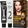 Herbishh Crema Colorante per Capelli Herbishh Rapid Infusion 4N Marrone Naturale 60 ml - Tintura Permanente Senza Ammoniaca per Copertura dei Capelli Grigi, Applicazione in Un Minuto con Applicatore a Pettine