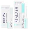 ORPHICA Brow & Realash Set - Siero per ciglia 3 ml + Siero per sopracciglia 4 ml - Balsamo per una crescita visibile, Gel stimolante per la crescita dei capelli