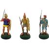 OPO 10 - Lotto di 3 soldatini in Piombo Scala 1/32 54mm: Figurine dell'antichità Roma Grecia - Almirall Palou LSOL4