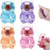 Zoonvii 4 Pezzi Mini Capybara Squeeze Toy,Squeeze Giocattoli,Antistress Squeeze Toys,Antistress Giocattoli,Mini Capybara Squishy,Squeeze Ball,Squishy Squeeze Giocattoli,Giocattoli di Decompressione