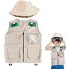 Mppchhn Kit Esploratore | Set Da Campeggio In Costume Da Esploratore Con Cappuccio | Giocattoli Per Attività All'aperto | Per Avventure All'aria Aperta, Esplorazione, Campeggio E Giungla