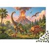 DAFUfbw Dinosaur Extinction Puzzle for Adulti 1000 pezzi Carta riciclabile Jurassic Period Puzzles Gioco educativo Challenge Ideal for Family And Friends Regalos 38x26cm/1000pcs