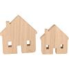 Artemio Decorazione in Legno, 12,5 x 13 cm e 9,5 x 10 cm, 2 Pezzi, 14003430