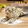 TRAVELKNOT Medio Pantera Peluche 48CM, Giallo, Morbido Leoparda Giocattolo